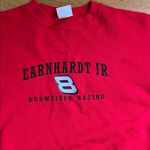 Dale Earnhardt Jr Budweiser  #8 Red Racing Sweatshirt